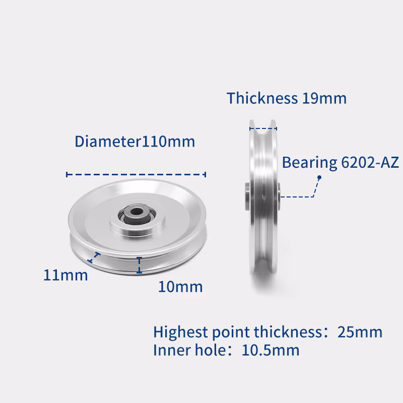 110mm Aluminum Pulley